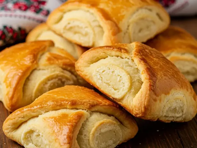 Plăcinte moldovenești cu brânză dulce