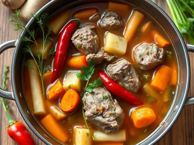 Ciorbă tradițională de miel