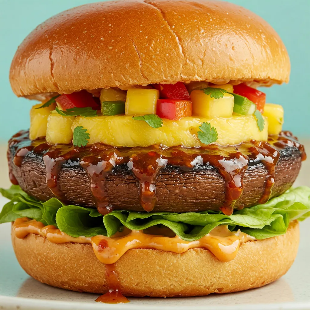 Burgeri Portobello în Stil Caraibian