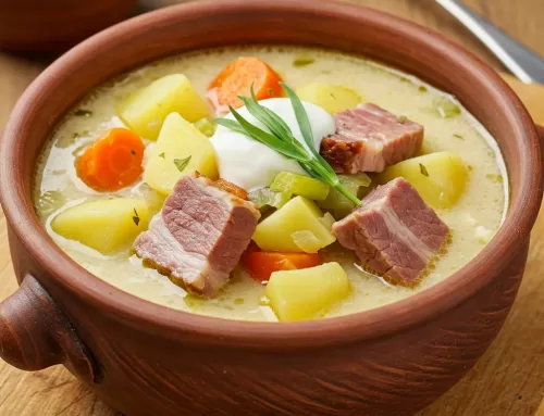Ciorbă ardelenească de porc cu tarhon
