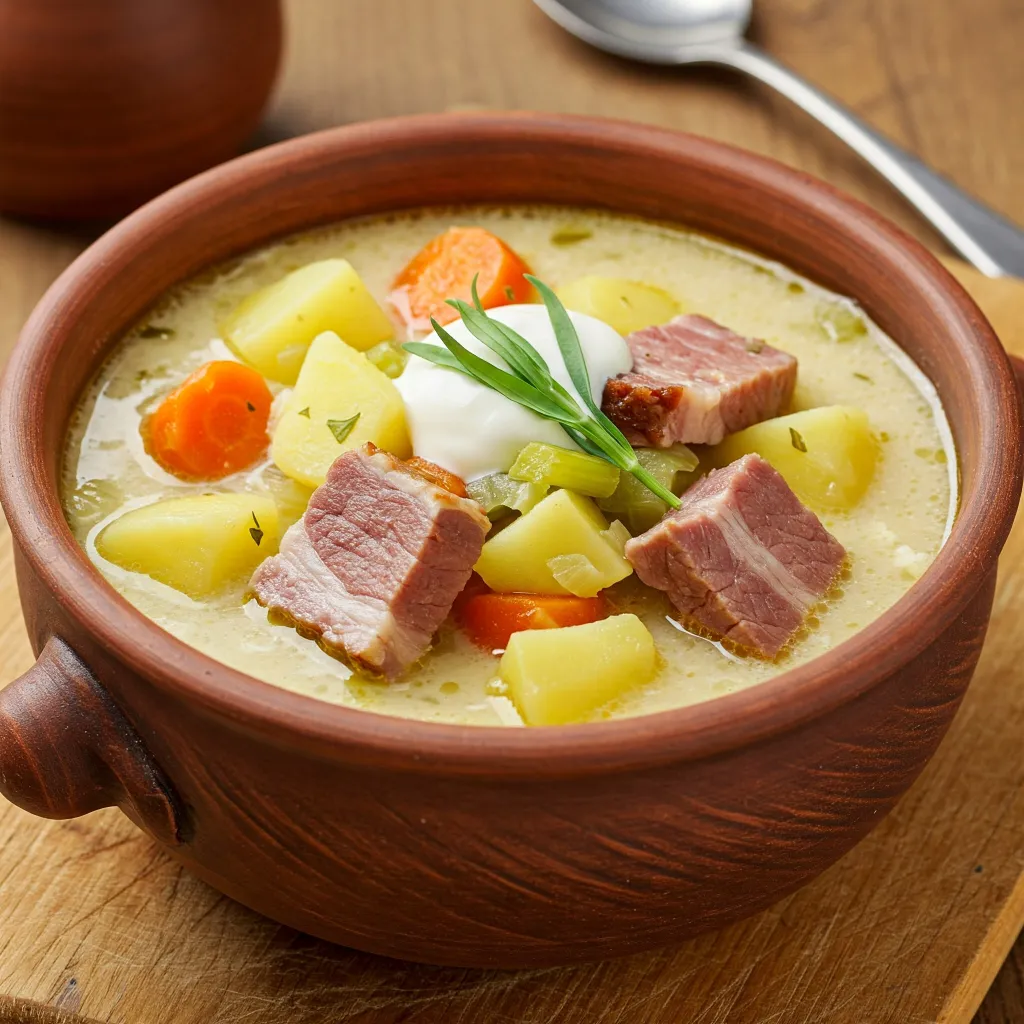 Ciorbă Ardelenească de Porc cu Tarhon